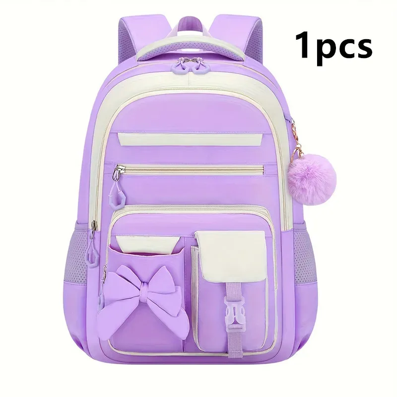ensemble de 3 sacs à dos scolaires élémentaires grande capacité mignons pour jeunes filles du collège avec trousse et boîte à lunch