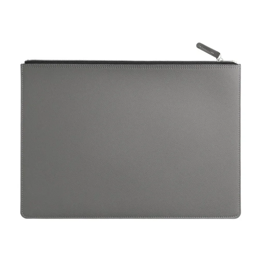 porte-documents a4 en cuir pu, imperméable, grande capacité, sac d'affaires de haute qualité avec fermeture éclair, sac de classement.