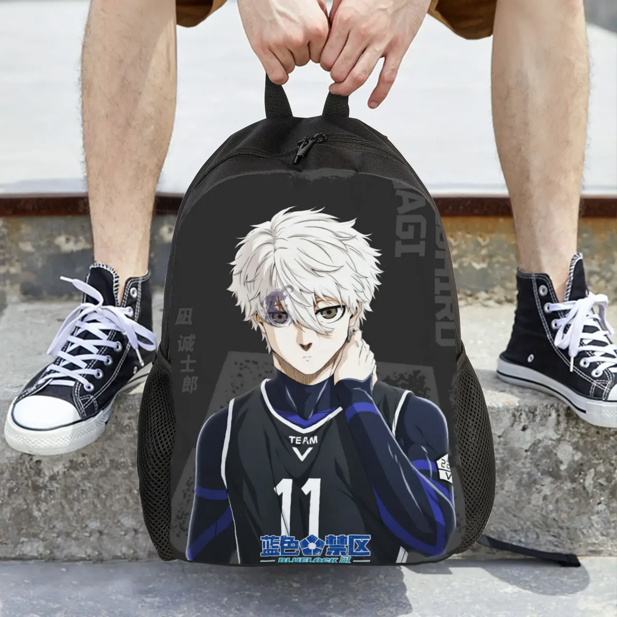 sac à dos anime blue locks pour femmes, sac d'école tendance pour enfants, sac à dos pour ordinateur, sac à dos de voyage pour garçons et filles