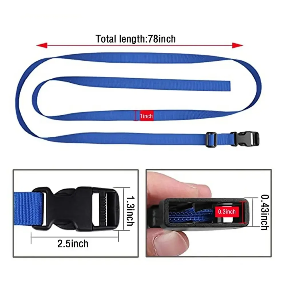 sangles d'emballage de paquet de bagages en nylon réglables, ceinture de protection, sangles de valise, environnement