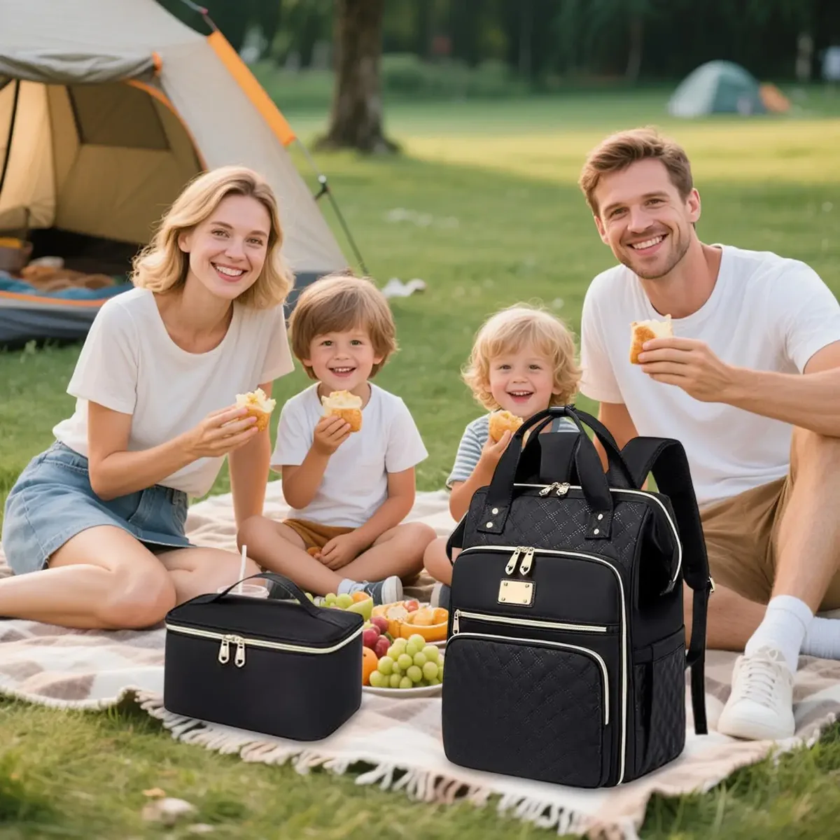 sac à dos pour le déjeuner, sac de rangement quotidien pour étudiants, sac fourre-tout de travail, boîte à lunch, pour l'école, le bureau, les pique-niques, les voyages, les vacances, les sorties, la randonnée