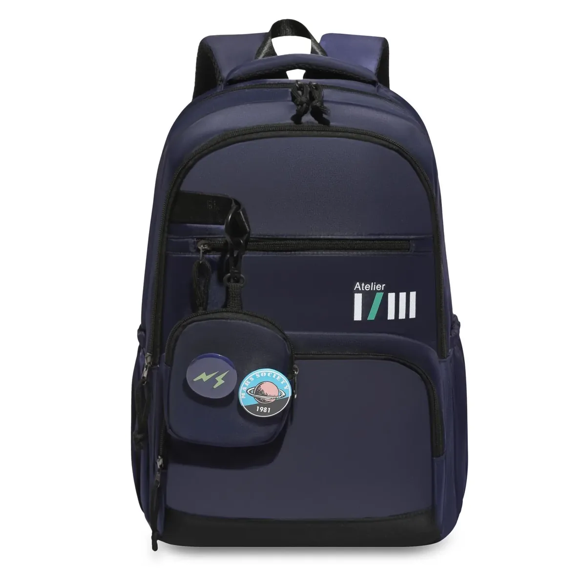 sac à dos multi-poches pour hommes, voyage décontracté, grande capacité, double sac à bandoulière, sensation haut de gamme, sacs d'affaires junior