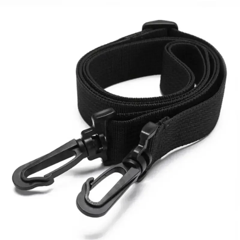 accessoires de sac à bretelles longues noires, ceintures réglables, sac à dos d'épaule de remplacement, bande détachable, utilisation chronologique fréquente, sécurité