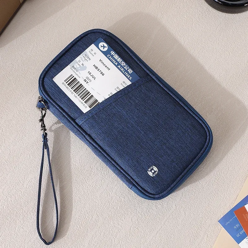 porte-passeport familial avec blocage rfid, portefeuille de voyage, organiseur de documents de voyage, étui pour cartes de crédit