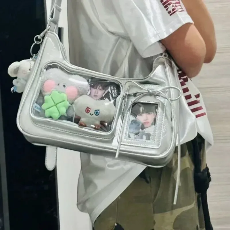 sacs ida transparents pour femmes, sacs à bandoulière japonais pour étudiantes, sacs à main de styliste pour femmes