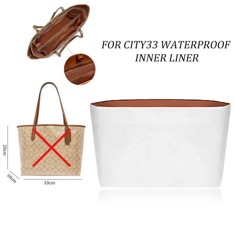 Organisateur de sac en papier Dupont imperméable pour City33 – Insert de maintien de forme léger et imperméable, base de sac intérieure, accessoires