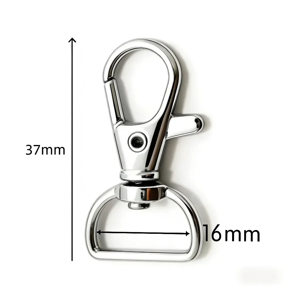 5/50/100pcs mousquetons pivotants, crochets de fixation pour lanières, crochets de porte-clés, fermoirs à griffe de homard en métal pour porte-clés, couture, bijoux et artisanat diy