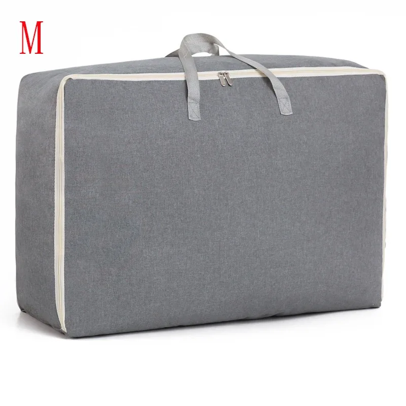 sac à bagages portable, sacs de rangement pour vêtements de voyage, sac à main à fermeture éclair, anti-poussière, gril en coton, grand sac de sport à main