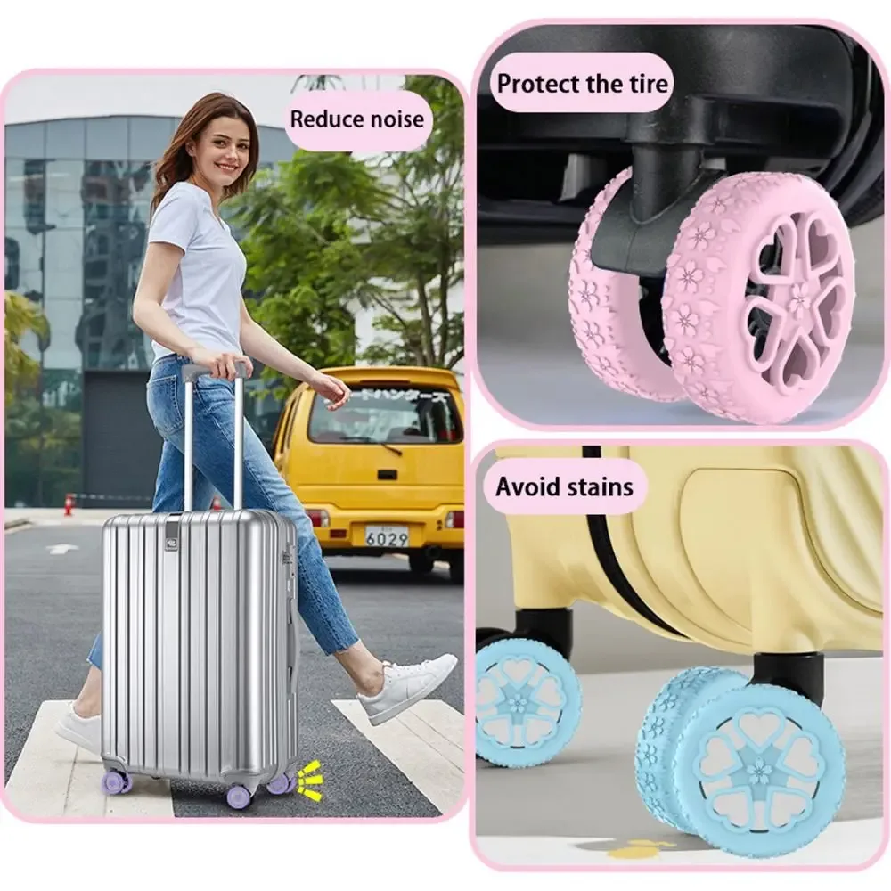 protection roulette valise nylon rose marron dore orange argent rouge antidrap choc absorption silencieux voyage