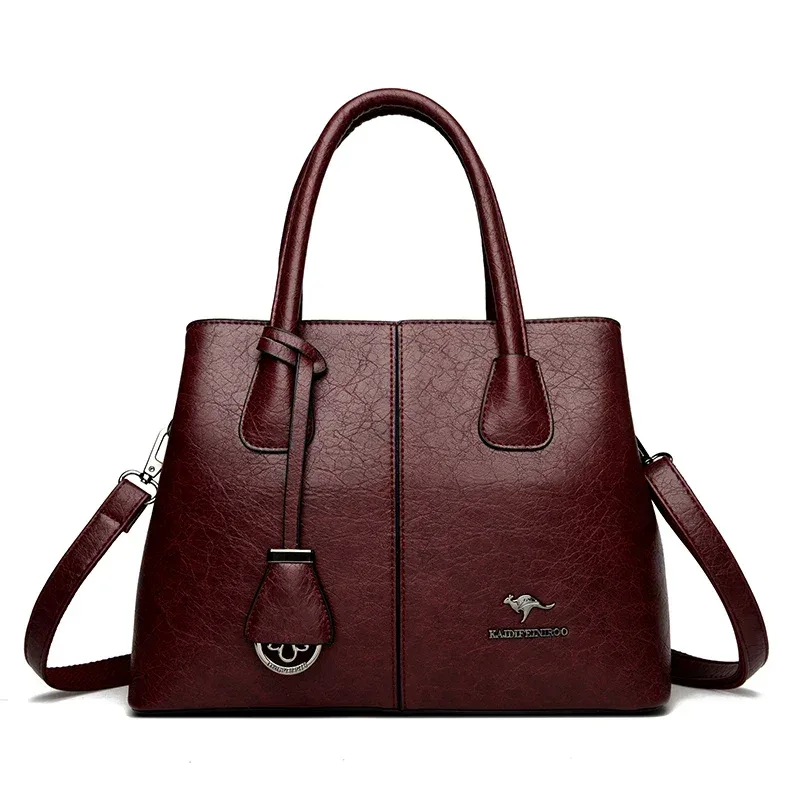sacs à main en cuir souple de marque authentique pour femmes, grands sacs fourre-tout, sacs à bandoulière carrés, sacs à main tendance, sacs bandoulière
