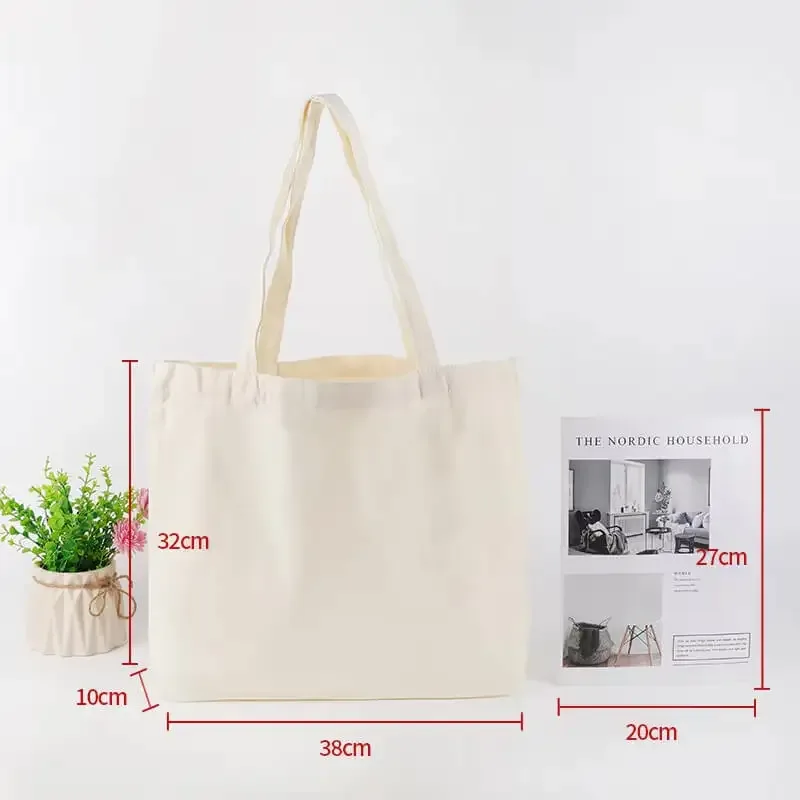 vente en gros de 50 sacs fourre-tout en toile réutilisables, sacs de shopping personnalisés avec logo, sacs promotionnels en vrac, sacs d'épicerie écologiques en coton