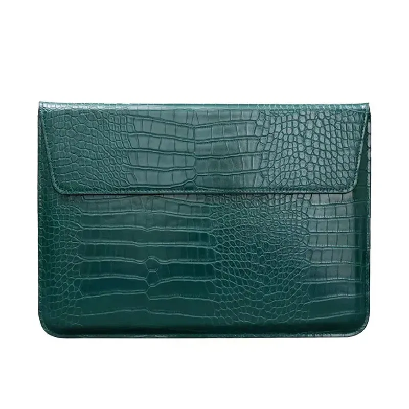 étui pour ordinateur portable en cuir lisse personnalisé avec monogramme et initiales, pour macbook air 13 pouces, pro retina 15 pouces, housse de protection pour ordinateur portable