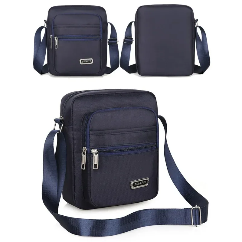 1pc sac à bandoulière pour hommes affaires loisirs grande capacité sac à main portable multicouche étanche été hommes sacs à bandoulière