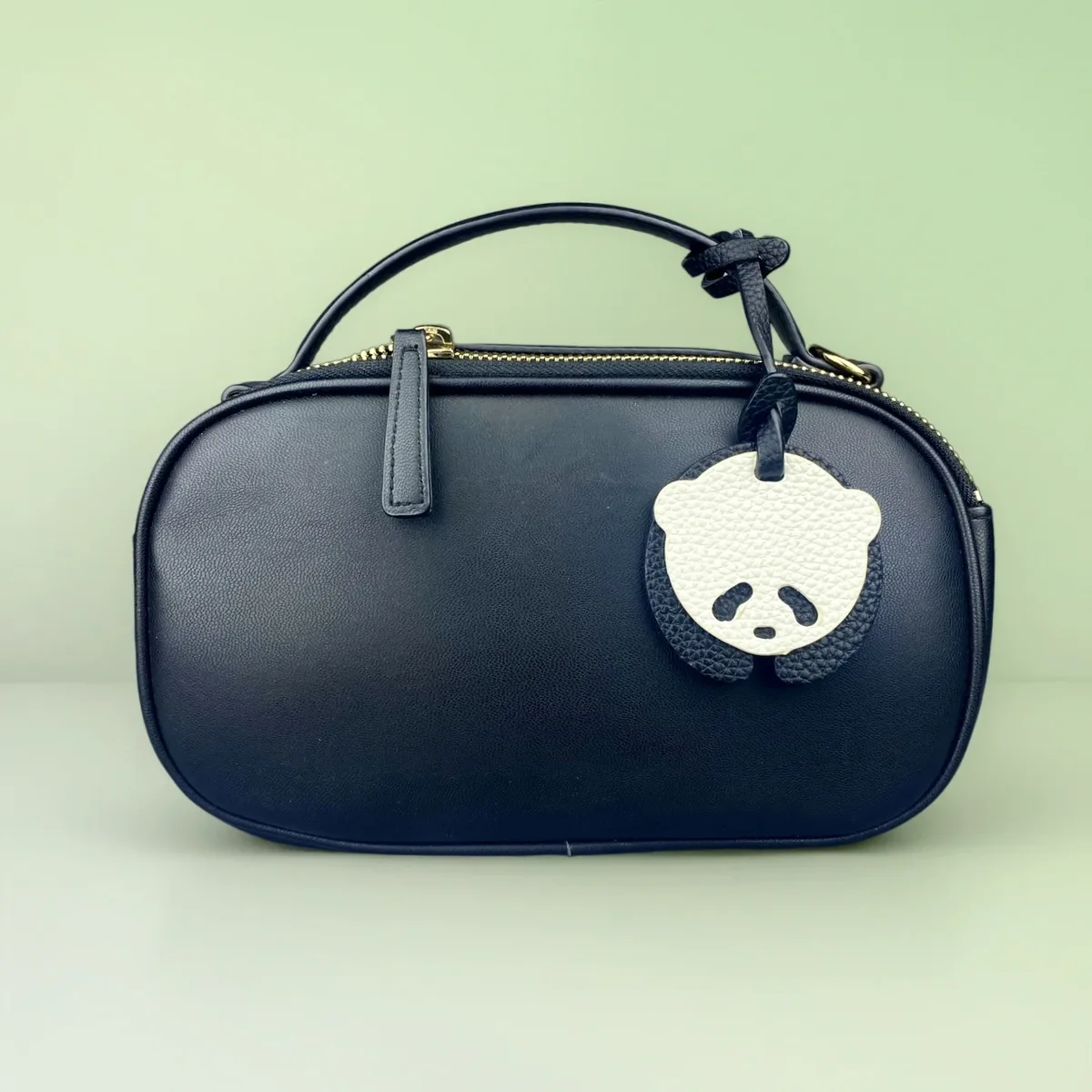 porte-clés/charm de sac en cuir pu style panda - 4 modèles - noir/blanc classique - accessoire polyvalent pour sacs à main, sacs à dos, clés et décoration de chambre, idéal comme cadeau
