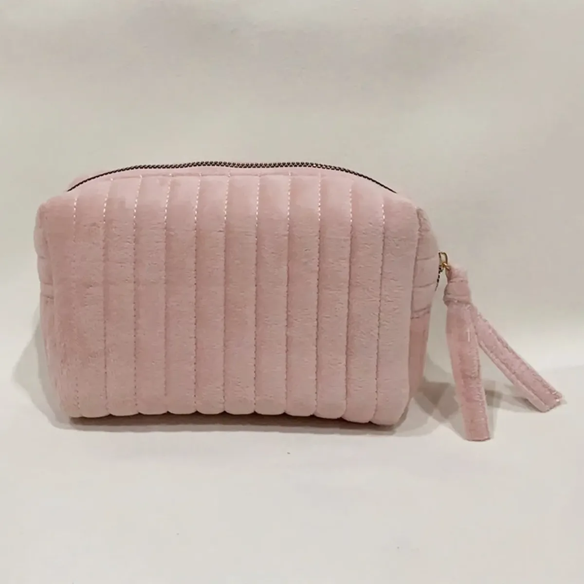 pochette de maquillage en velours côtelé personnalisée avec broderie, trousse de toilette esthétique, cadeau pour femmes et filles, trousse à crayons