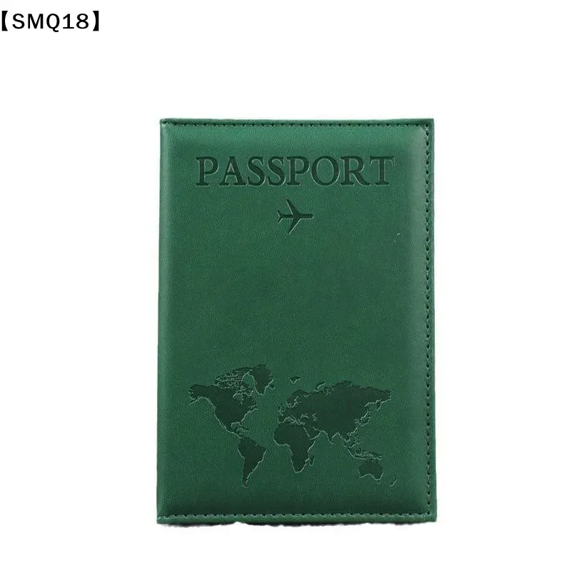 housse de passeport en cuir pu pour hommes et femmes, organisateur, porte-cartes de protection, couvertures de documents d'identité, étui de passeport de voyage, 1 pièce【smq】
