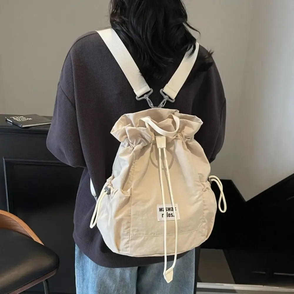 sac à dos de rangement de raquette de sport de grande capacité, sac à bandoulière léger de couleur unie pour fitness, sac de fitness à cordon en nylon pour badminton
