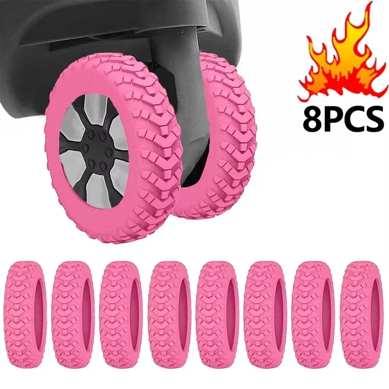 protection roue caoutchouc tôle ondulée bruit réduction voyage accessoire remplacement noir orange bleu rose jaune violet