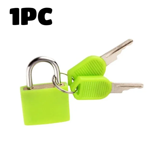 lot de 6 petits cadenas robustes avec 2 clés pour valise, serrure antivol pour tiroir, agenda, étui en plastique coloré
