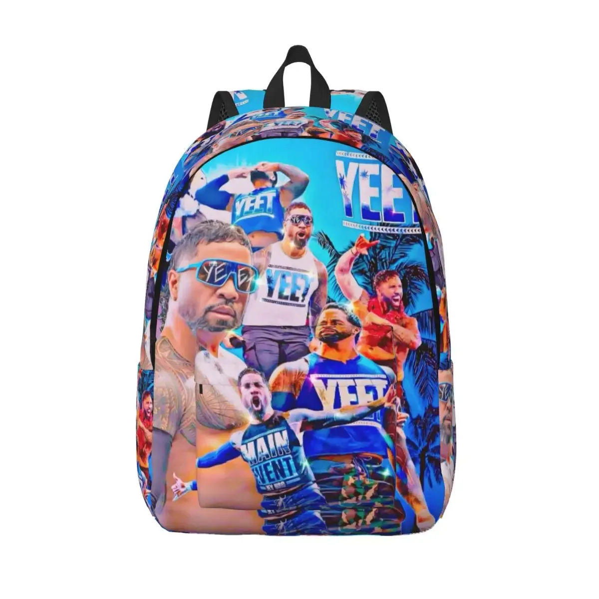jey uso yeet – sac à dos en toile classique pour hommes et femmes, sac à livres personnalisé pour étudiants, convient aux sacs pour ordinateur portable de 15 pouces, nouvelle collection