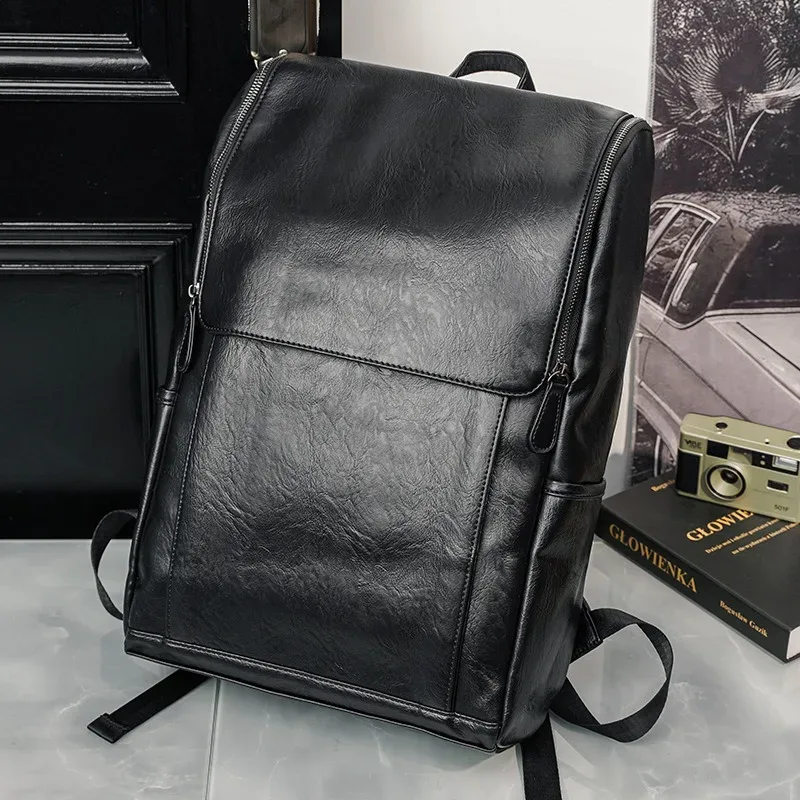 sac à dos monochrome pour homme, cartable étudiant décontracté, sac à dos carillon, design simple, sac de voyage étanche extérieur