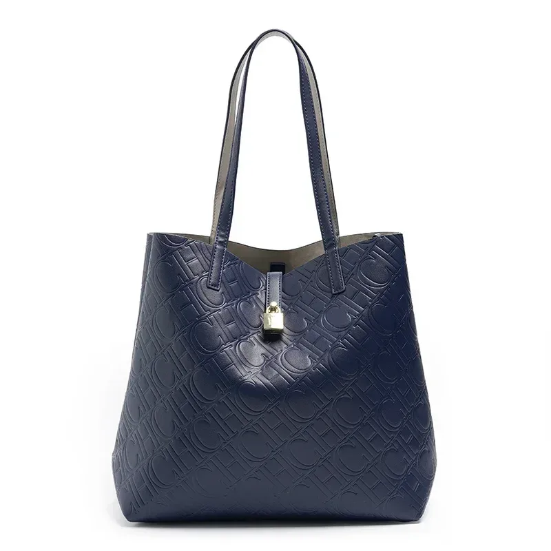 sac à main de luxe ch pour femmes, grande capacité, sac à bandoulière élégant pour le travail, sac à bandoulière doré pour le shopping