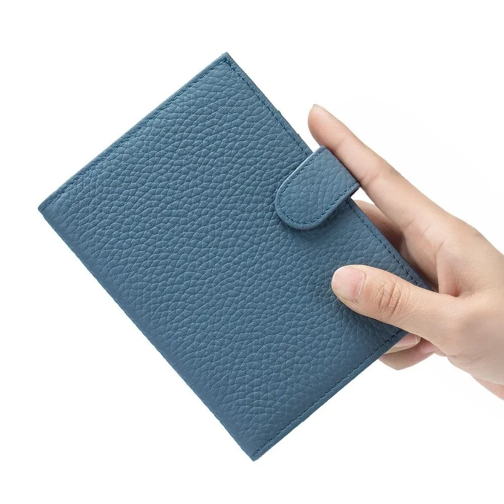 porte-passeport de voyage en cuir véritable, lettres personnalisées, blocage rfid, porte-carte de crédit, pince à billets ultra-mince, sac de rangement pour billets