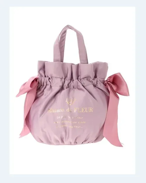 sac à main double face de style japonais pour filles, sac à bandoulière, nœud en satin, proximité, doux, mignon, initié, portable, dames, nouveau