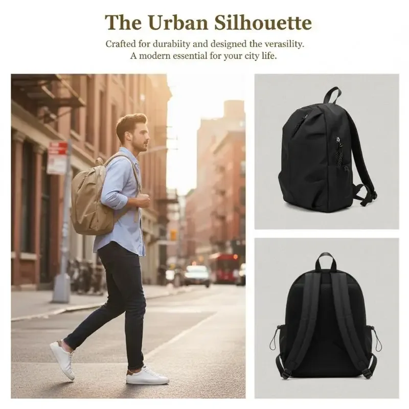 sac à dos grande capacité pour étudiants, simple, décontracté, sportif, voyage
