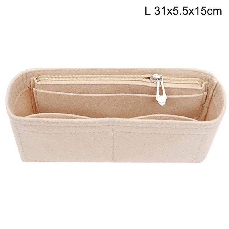 organisateur de sac en feutre pour femme, insert multi-poches pour sac à main, doublure de sac à main à 8 compartiments, idéal pour les voyages