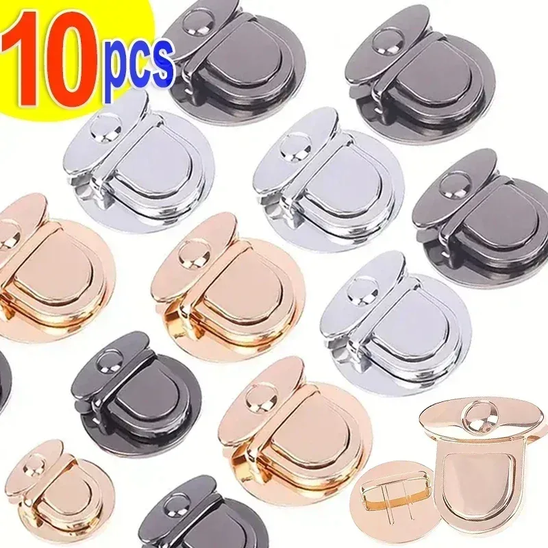 fermoirs métal verrouillant ovale bouton central noir doré usage voyage accessoires sacs bandoulière valises portefeuilles meubles