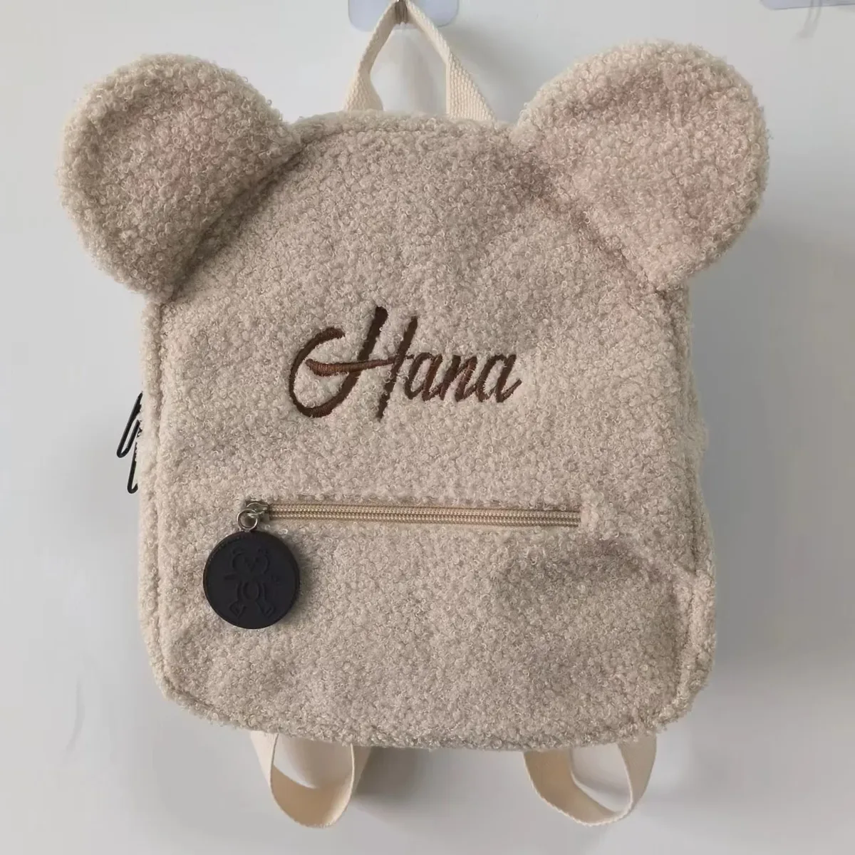 Sac à dos ours en peluche avec nom brodé, sacs à bandoulière d'extérieur pour enfants, sacs cadeaux personnalisés pour enfants, automne et hiver