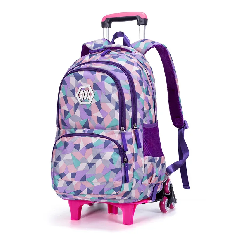 sacs à dos d'école à roulettes pour enfants, sacs à roulettes, sac d'école étanche pour adolescentes, sac de voyage à roulettes pour enfants