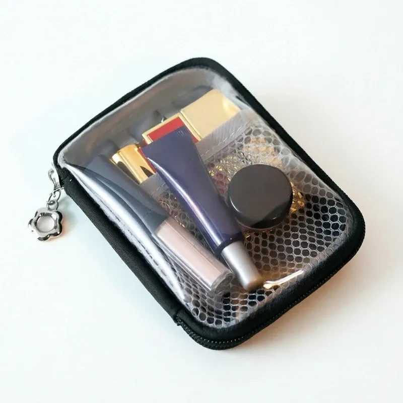 trousse de maquillage portable, trousse à cosmétiques, format cube, organisateur de voyage pour articles de toilette, trousse de maquillage compacte, sac de rangement pour produits de beauté, idéal pour la salle de sport et la salle de bain.