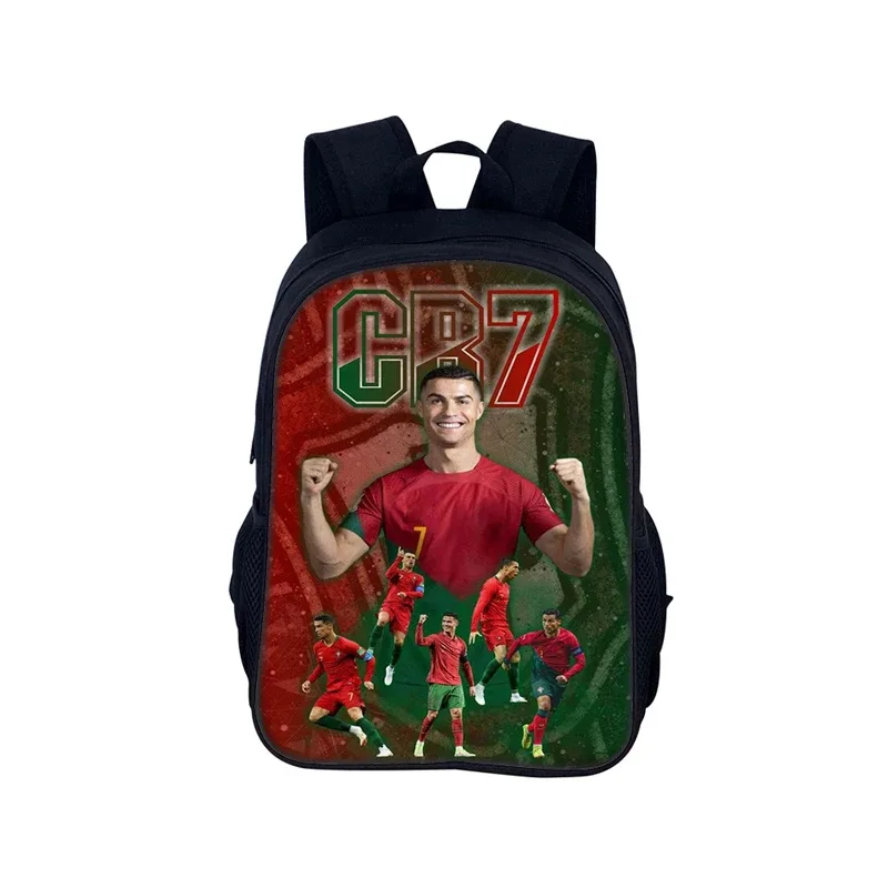 ronaldo sacs à dos étudiant football étoile sacs d'école enfants sport de plein air voyage cr sac à dos cadeau