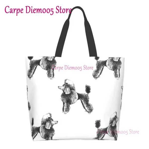 sac fourre-tout grande capacité pour femme, sac à provisions pour femme, sac à pois violets, sac à provisions pour femme