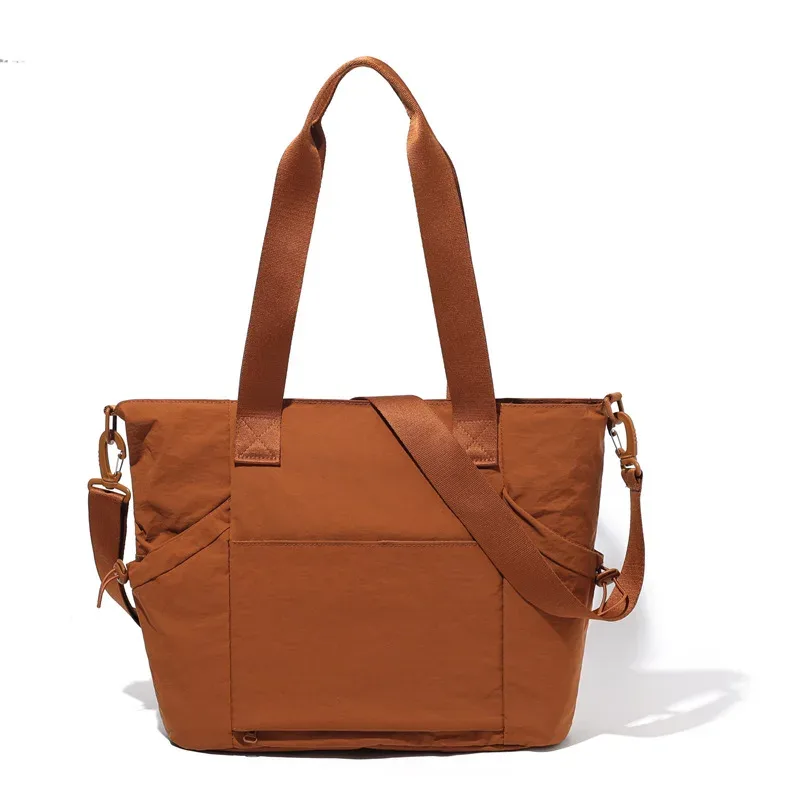 sac fourre-tout personnalisé imprimé image nom sac minimaliste femme grande capacité couleur unie sac fourre-tout en nylon en gros