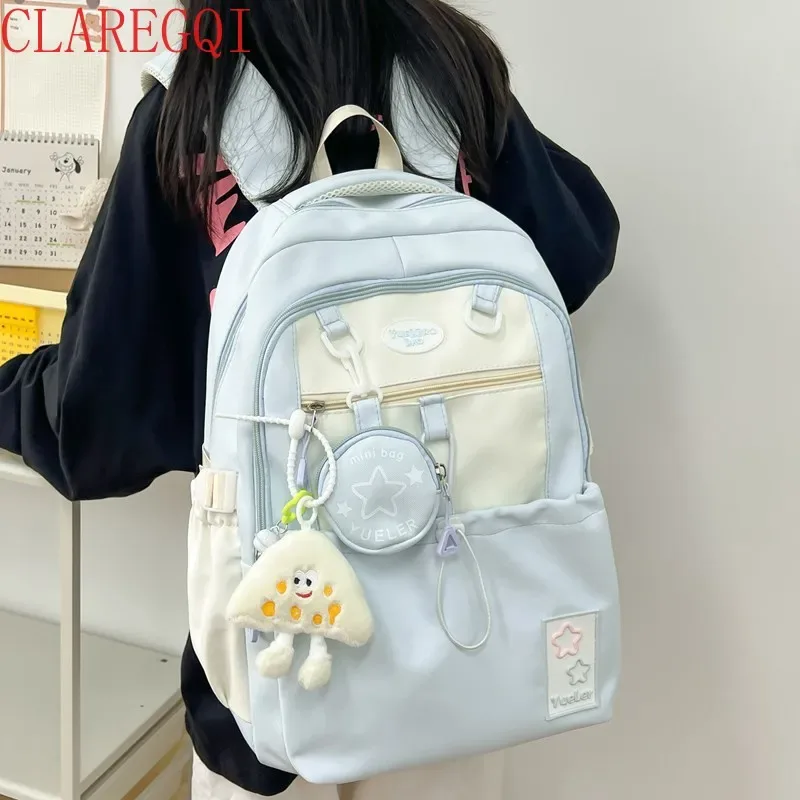 sac à dos mignon de grande capacité pour adolescentes, sac à dos pour ordinateur portable réutilisable pour filles, sacs à dos pour filles de 10 à 12 ans, léger et résistant à la saleté, cadeau.