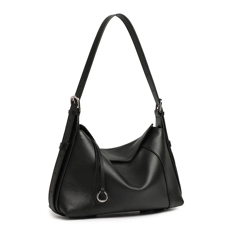 sac en cuir souple blanc yanatari, sac en cuir véritable, grande capacité, sac bandoulière minimaliste, sac à main de luxe pour femmes