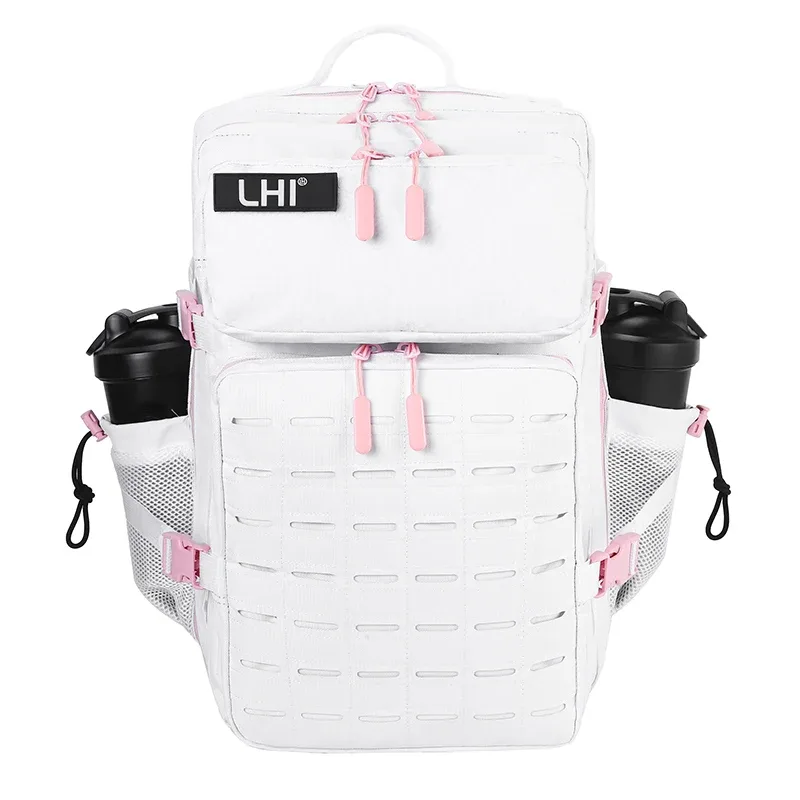 lhi 45l sac à dos tactique hommes noir spotrs athlète sac de sport camping en plein air randonnée sac à dos armée assaut pack avec porte-bouteille