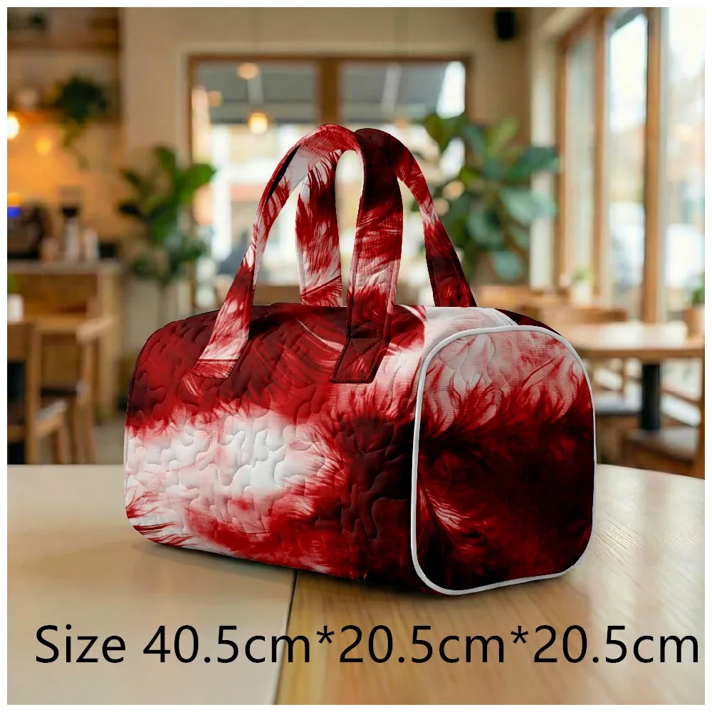 sac fourre-tout matelassé tendance pour femmes, motif tie-dye et marbré, sac à bandoulière grande capacité, sac à main pour les voyages, le shopping, la plage, la salle de sport