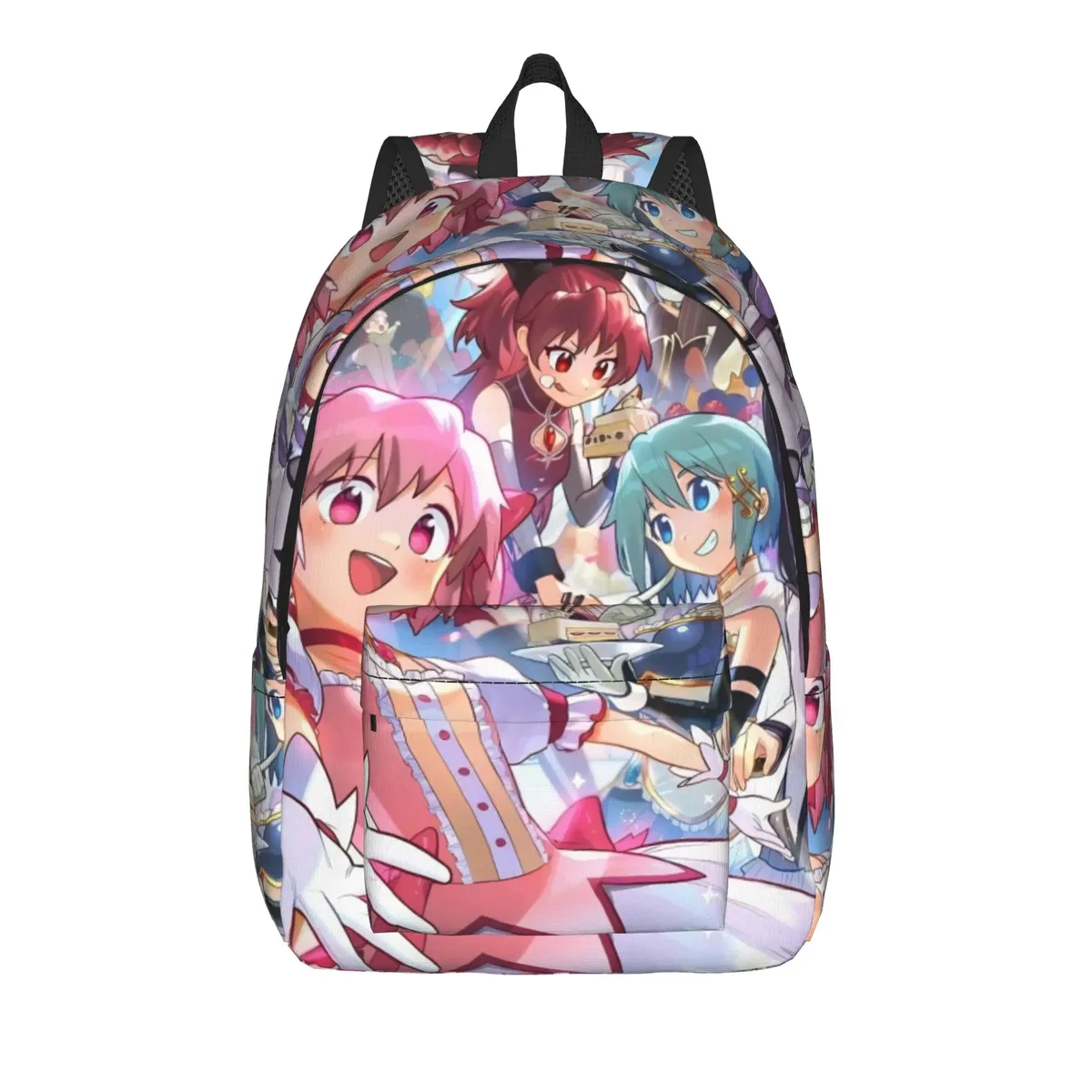 sac à dos homura puella magi madoka magica anime pour étudiants, randonnée, voyage, kyubey, pour hommes et femmes, sacs en toile pour ordinateur portable