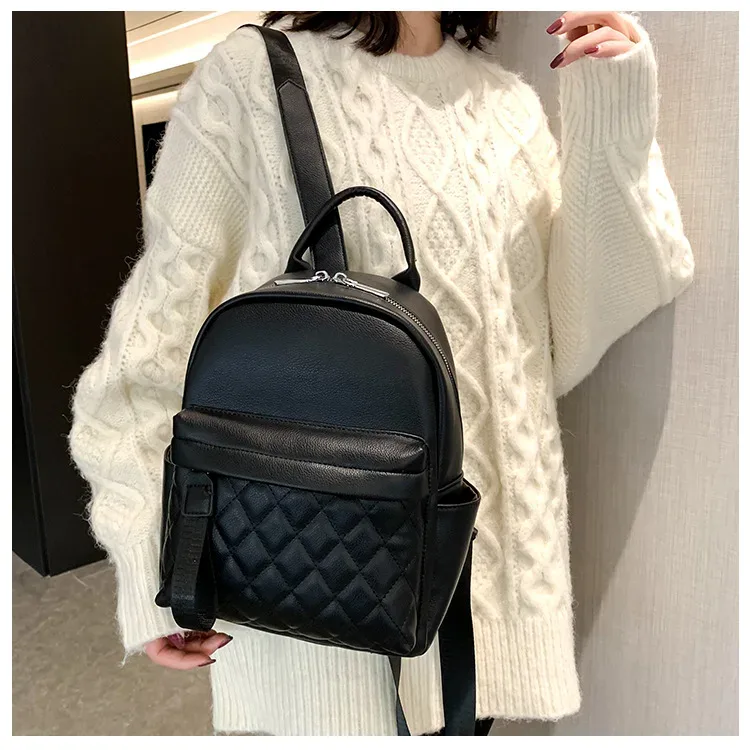 sac à dos avec nom brodé pour femmes, sac en pu, mode dames, cadeau de haute qualité, sac à dos personnalisé pour filles, petit sac à dos d'extérieur