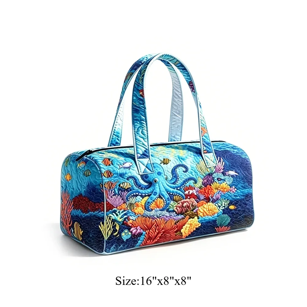 sac de voyage matelassé rose flamant rose, sac de voyage pour vacances d'été tropicales, bagage à main, sac de plage, de sport, avec un animal mignon