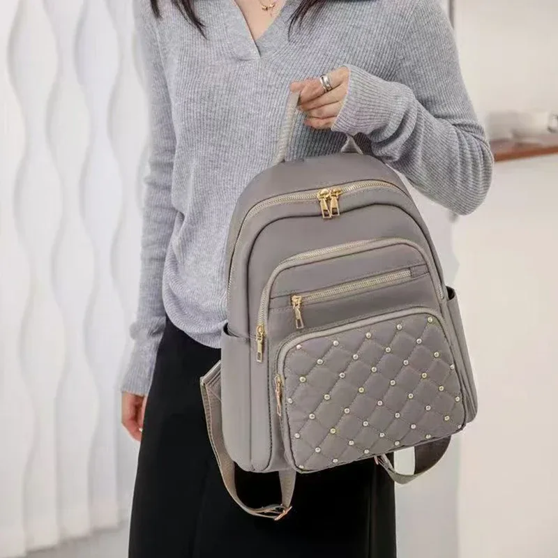 sac à dos de voyage, sac à double bandoulière, sac d'école de voyage tendance, sac multi-usage de grande capacité pour femmes