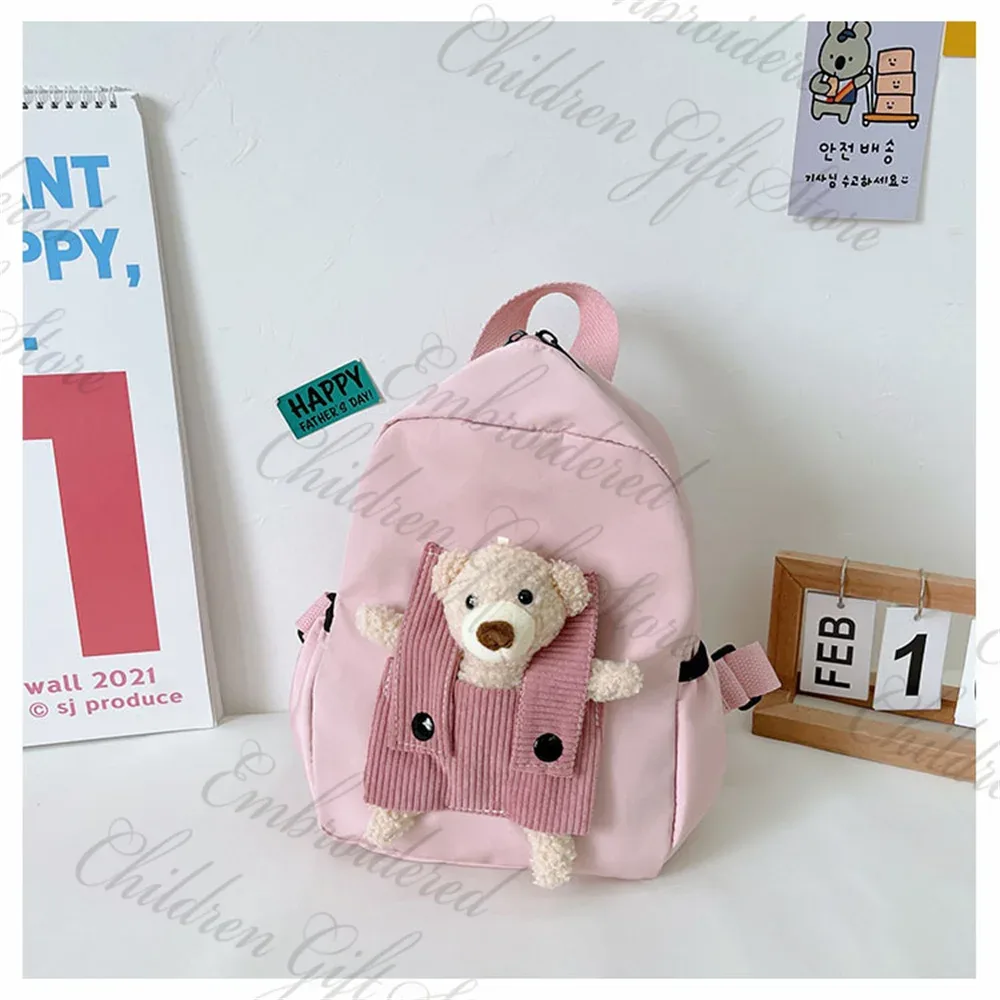 sac à dos de dessin animé personnalisé pour enfants, sac de livre de maternelle, sacs de collation sortants, sac à dos mignon pour bébé, nom brodé personnalisé, nouveau