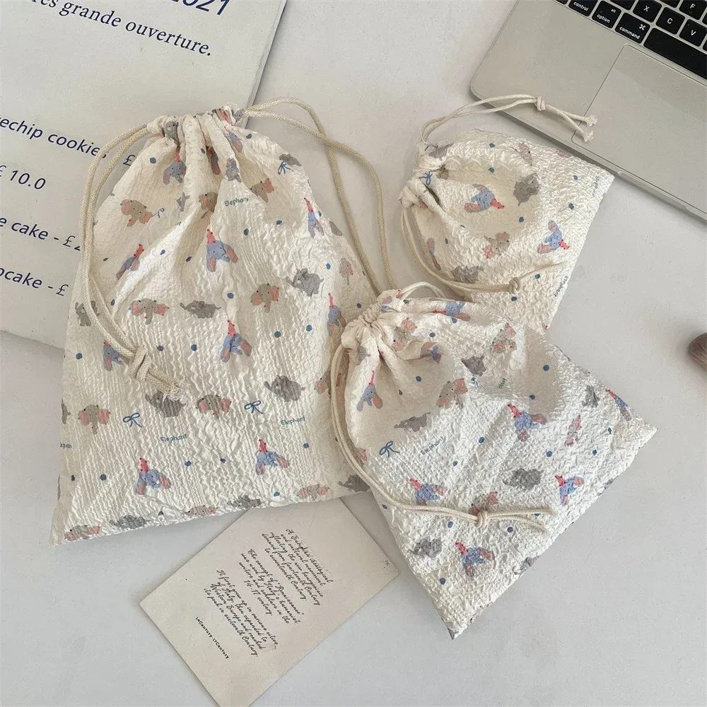 sac de maquillage pour femmes, dessin animé mignon, pochette kawaii, articles de toilette portables, organisateur de rangement de cosmétiques, sac à cosmétiques de voyage, étui à cordon