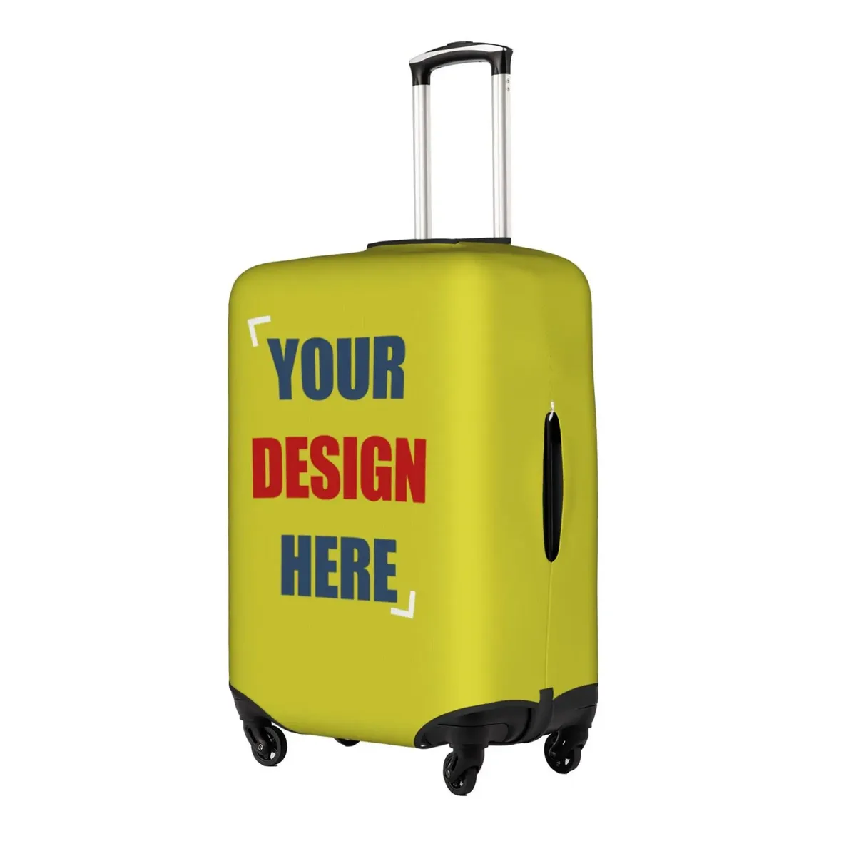 housse de bagage personnalisée avec logo, élastique, votre design ici, housse de protection pour valise de voyage, convient aux valises de 18 à 32 pouces