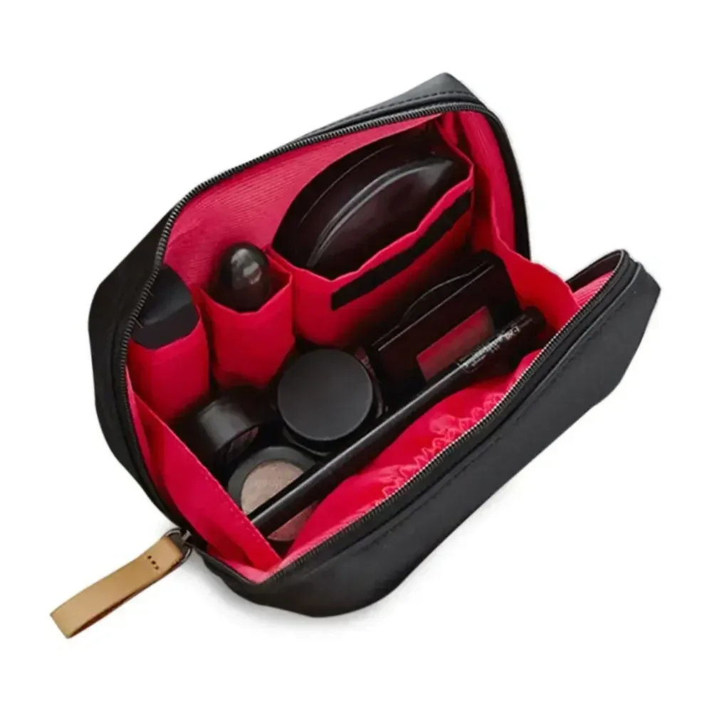 nouvelle trousse de maquillage simple pour femme, couleur unie, style coréen, pochette de toilette, sac de rangement imperméable, étui de luxe pour cosmétiques