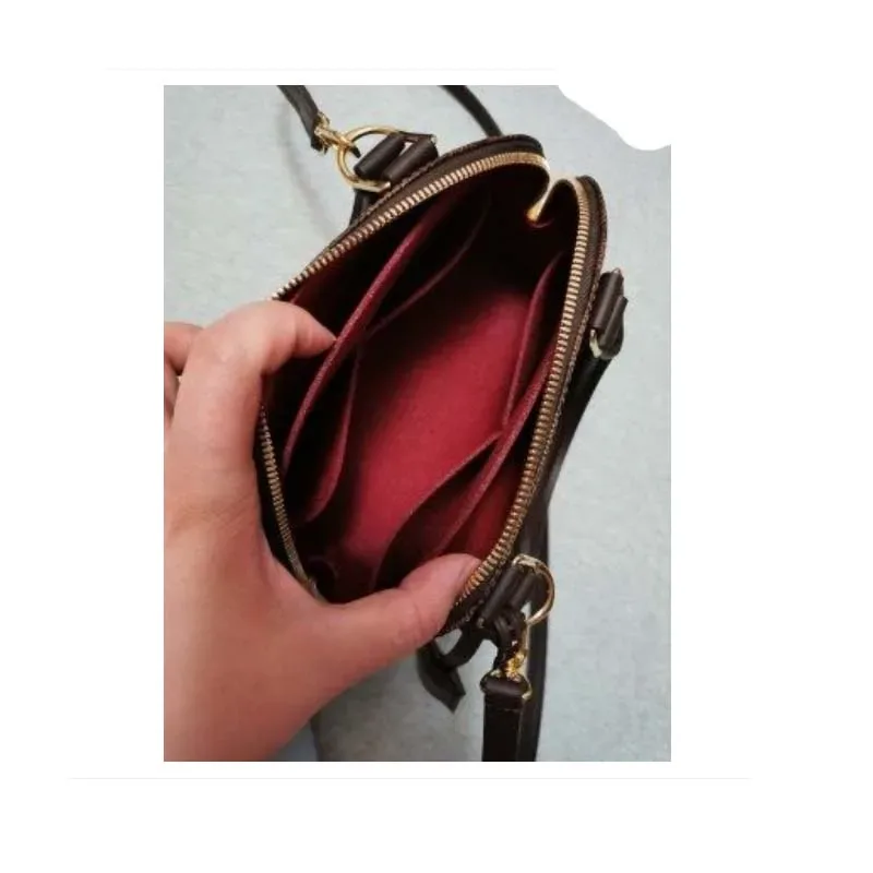 organisateur de sac alma bb, organisateur de maquillage pour petit sac à main, organisateur de sac intérieur portable, organisateur de sac à cosmétiques en forme de coquille, cadeau de noël